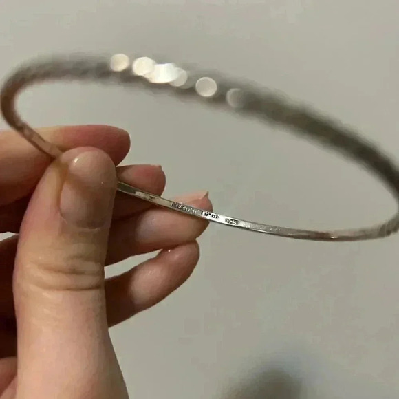 Silver 925  Taxco Bangle 8” - Picture 4 of 5